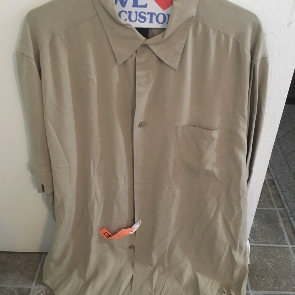 Silk short sleeve shirt